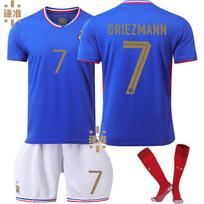 2024 Europos taurė Prancūzija namų komanda Nr. 10Mbappe futbolo marškinėliai 7 Griezmann 9 Giroud 11 Belle marškinėliai 26 size