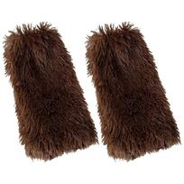 Rainbow Plush Leg Warmer for Trendy Party Costume Colorful Furry Fuzzy Boot Covers Leg Gaiters Footless Socks Streetwear tamsiai ruda spalva