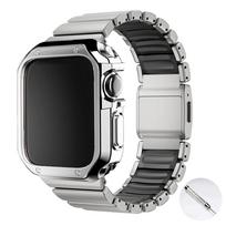Titano silikono magnetinis dirželis Apple Watch Ultra 3/2 49mm serijai 11 10 46mm Metalinis dirželis Iwatch 9 8 7 45mm 6 SE 5 44mm For Series 3/2/1 42mm gray