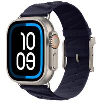 Nailono vandenyno dirželis Apple Watch Ultra 3/2 49mm 11 10 46mm 42mm En Mer Band Bleu Nuit iWatch 9 8 7 6 5 4 SE 45mm 41mm 44mm Band Ultra 3-2-1 49MM vidurnakčio mėlyna spalva