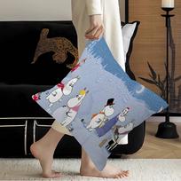 Mielas M-Muminų Pagalvės užvalkalas Pagalvės užvalkalas Apmušalas Sofos Mesti pagalvę Namų dekoras Pagalvės užvalkalas Short plush 35*35(CM)-1Pcs