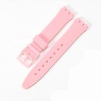 Ryškus silikoninis laikrodžio dirželis Swatch, daug spalvų pasirinkimui 16mm 17mm 19mm 20mm StyleI,19mm white