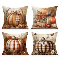 Rudens Moliūgo Pagalvės Užvalkalas Miegamojo Sofos Pagalvės Užvalkalas 100% Poliesteris Svetainės Pagalvės Užvalkalas Namų Dekoravimas Peach skin 30*30(CM)-1Pcs beige