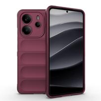 Skirta Redmi Note 14 4G dėklas dangtelis Xiaomi Redmi Note 14 4G Capas Naujas buferis Atsparus smūgiams Šarvuotas galinis minkštas TPU Fundas Redmi Note 14 4G Note14 4G(164.84mm) gray