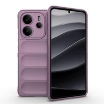 Skirta Redmi Note 14 4G dėklas dangtelis Xiaomi Redmi Note 14 4G Capas Naujas buferis Atsparus smūgiams Šarvuotas galinis minkštas TPU Fundas Redmi Note 14 4G Note14 4G(163.25mm) violetinė