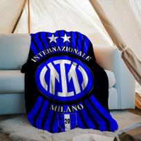 1 vnt. F.C. Internazionale Milano Spausduotas Minkštas Flanelinis Antklodė-Mestuvė Suaugusiųjų Miegamajam Svetainei Sofai Stovyklavimui Kelionei Gerbėjų Dovanos Kalėdinės Dovanos 75x90cm
