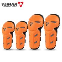 VEMAR Vaikų Motociklo Kūno Šarvai, Kelio Ir Alkūnių Apsaugos, Vaikų Motokroso Anti-Fall Off-Road Purvo Dviračio Apsauginė Įranga orange
