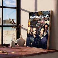 Rock Band personažai Radiohead Klasikiniai Vintažiniai Anime Plakatai Lipnus Baltas Popierius Lipdukas PASIDARYK pats Kambarys Baras Kavinė Kawaii Kambario Dekoras (as the picture,42x30cm No Frame)