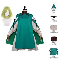 Raganos skrybėlės Atelier Coco Cosplay kostiumas Viduramžiška raganos suknelė su skrybėle Anime Tongari Boushi no Atelier apranga Helovino vakarėlio kostiumas L blue