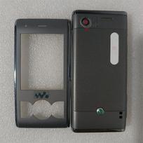 Sony Ericsson W595 priekinio rėmelio dėklas, galinis akumuliatoriaus dangtelis, remonto dalys Full Set Gray gray