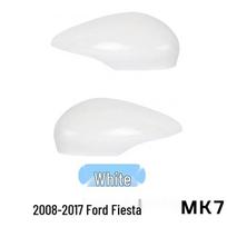 Ford Fiesta MK7 (08-17) Galinio vaizdo šoninio veidrodžio dangtelis Left Side white