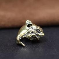 Brass Sea Animal Shark Knife Beads Punk Edc Outdoor Diy Paracord Woven Bracelet Accessories Lanyard Pendants Flashlight Hangings brown