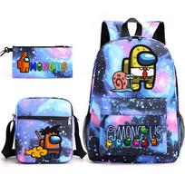 Žaidimo atributika Anime Among Us Kuprinė Among Us Trys dalys Mokyklinė kuprinė shoulder bag