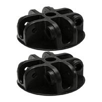 4 krypčių pavėsinės stogo jungtis, juodo plastiko tekstūra, palapinės priedas, tinkamas apsaugos patvarumui didinti, 3 cm aukščio black