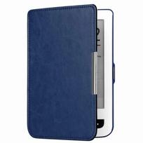 Smūgiams atsparus elektroninės knygos dėklas Kritimui atsparus galinis dangtelis Folio dangtelis skirtas Pocketbook Touch Lux 3 2/Basic 3 2 tamsiai mėlyna spalva