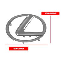 ABS Car Steering Wheel Emblem Cover Stickers For Lexus F SPORT Plug-in Hybrid ES UX 300e GS GX IS LS LX CT LBX NX RX 350h 450h NY0 gray