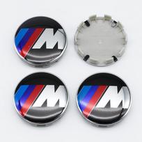 4 vnt. 56MM 68MM Automobilio ratlankio centrinis dangtelis Stebulės dangteliai BMW M emblemai E46 E36 E34 F10 E90 F30 E60 F30 E53 E30 E92 E87 vdsh44 4Pcs 68MM black