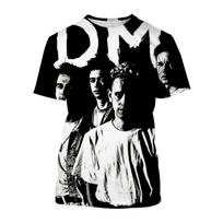 Vasaros Depeche Mode Play Angel T-shirt 3D spausdinimo atsitiktinis hip-hop gatvės stiliaus smagus šaunus trumpomis rankovėmis 5XL gray