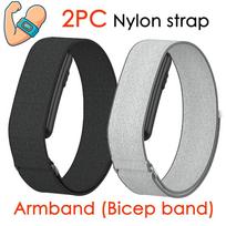 Nailoninis bicepso dirželis, skirtas Garmin CIRQA išmaniajai apyrankei, fitneso sekikliui, keičiamas dirželis, keičiamas rankogalis, skirtas Garmin CIRQA, aksesuaras CIRQA Smart Band gray