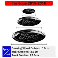 Emblem for Ford Edge STline Kuga Focus Hatchback Sedan Mondeo Taurus Escort Car Front Rear Badge Steering Wheel Cover Sticker