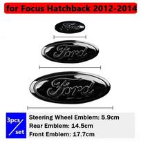 Emblem for Ford Edge STline Kuga Focus Hatchback Sedan Mondeo Taurus Escort Car Front Rear Badge Steering Wheel Cover Sticker