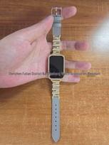 Lychee Pattern Leather Strap for HUAWEI Band 11/11 Pro brown