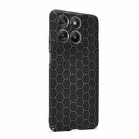 Magnetinis dėklas Motorola Edge 70 Pro dėklui Magsafe su reljefiniu anglies pluošto dryžuotu raštu, PC kietas dangtelis Motorola Edge 70 Pro black