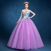 Wedding dress hostess art test fairy evening dress long stage performance costume solo tutu skirt studio XL