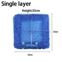 6 Tier Foldable Food Dryer Mesh Cage Insect Blocker Hanging Rack for Fruits Vegetables Fish In Kitchen Camping Use A7 blue