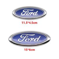 Ford 11,5cm 15cm Logotipas ABS Medžiaga Ford Fiesta Ranger Mondeo Fusion Escape Edge Focus Mustang Galinės bagažinės Emblema Priedai 1Pc 11.5cm blue
