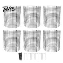 Tree Bark Protector Plant Cage, Wire Mesh Panels with Stakes And Zip Ties, Metal Anti-Digging Poultry Guard Cage for Protecting Vegetables Flowers 6pcs