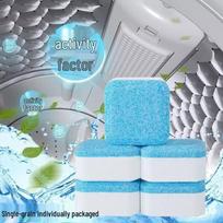 Effervescent Tablets for Deep Cleaning Washing Machines - Powerful Stain Removal for Drum and Pulsator Types blue
