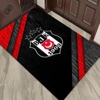 Beşiktaş Kilimas Svetainės, Miegamojo, Namų Sofos Dekoras, Vaikų Žaidimų Neslystanti Grindų Kilimėlis 40x60cm( 15x23in ) black