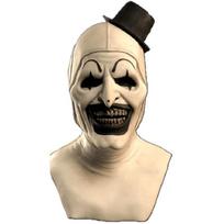 Terrifier Cosplay Mask Halloween Ball Dress Up Hat Terror Full Face Mask Birthday Party Practical Joke Prop Joker Headgear beige