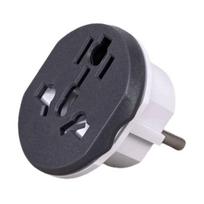 16A Universalus Eu Kelioninis Adapteris Euro Converter Uk Us Au To Eu Kintamosios srovės lizdas Kištukas Kelioninis įkroviklis Adapteris 250V Keitiklis grey black