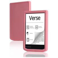 Plonas minkšto silikono galinis dėklas-funda, skirtas PocketBook Verse Pro, spalvotas dėklas PB634 PB629 6 colių elektroninei knygai, smūgiams atsparus apsauginis apvalkalas Verse Pro Color rožinė