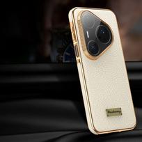 TOGO Genuine Leather Case for Huawei Pura 80 Pro Plus Case Glass Lens Protective Coque for Pura 80 Ultra Magnetic Phone Cover Huawei Pura 80 Pro juoda
