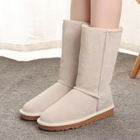Shoes Women Arrival Winter Mujer Botas Woman Snow Boots Thick Boots Women's Shoes Warm Shoes 45 beige