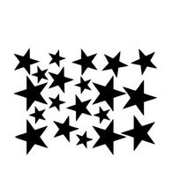 20pcs Self Adhesive Mirror Star Stickers Mirror Finish Decorative Wall Decals  Bedroom Decor juoda