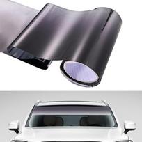UV apsauga nuo automobilio priekinio stiklo saulės plėvelės tamsintas lipdukas Spalvoti langų folijos stogeliai nuo saulės Automobilių priedai 20cm*150cm juoda