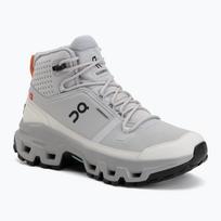 Moteriški turistiniai batai On Cloudrock Mid Waterproof glacier/alloy