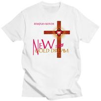 2023 m. nauji medvilniniai marškinėliai „Simple Minds Gold Dream 81“ unisex marškinėliai „Shirtsman“ marškinėliai M brown