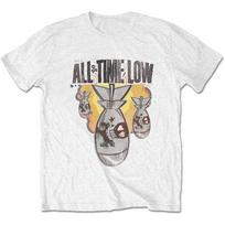 White All Time Low Bomb Unisex T-shirt XXXXL gray