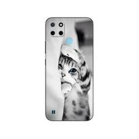 For Realme C21Y C25Y dėklas Silikoninis telefono galinis dangtelis For OPPO Realme C21Y C25Y 4G Minkštas dėklas RMX3261 coque 6.5inch juodas tpu dėklas For Realme C25Y