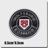 3D metalinis vokiškas Wolfsburg logotipas Lipdukas Automobilio bagažinės logotipo lipdukai Priekinių grotelių emblemos ženklelis, skirtas GTI Golf 2 3 4 5 6 7 MK2 MK3 MK4 MK5 MK6 MK7 1- Badge Sticker gray