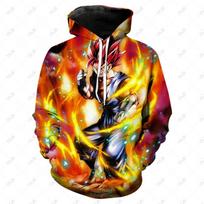 Dragon Ball Z megztinis vaikams, berniukams ir mergaitėms, 3D spausdinimas, vyriški megztiniai Madingi laisvi ilgomis rankovėmis pavasario rudens goku daržovių megztinis 130 orange