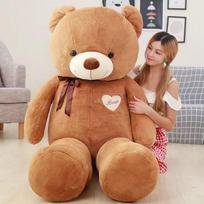 Didelis lokio pliušinis žaislas Lėlė Ypač didelė lėlė Mergaitės gimtadienio dovana Apkabinti meškiną Teddy Panda lėlė Full length 60cm brown
