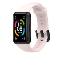 Silikoninis dirželis, skirtas Huawei Band 6 / 6 Pro Strap Smart Watch Reguliuojamas apyrankės keitimas Correa Apyrankės Honor Band 6 dirželis Huawei Band 6 Pro rožinė