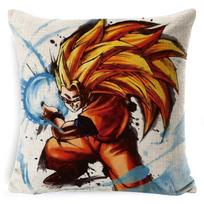 Animacinis Dragon Ball pagalvės užvalkalas Lininis Super Minkštas Pagalvė Namams Dragon Ball Anime Pagalvėlė 45 * 45cm (including pillow core)