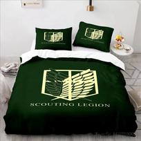 Anime Attack On Titan Cartoon Duvet Cover Set HD Comforter Cover for Kids Bedding Sets Bedclothes Bedroom Decor Baby 120x150cm